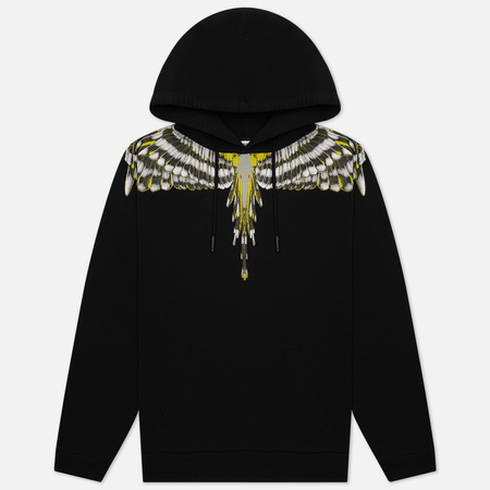 Мужская толстовка Marcelo Burlon Birds Wings Regular Hoodie, цвет чёрный, размер S