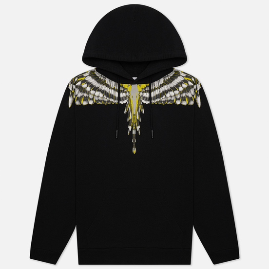 Мужская толстовка Marcelo Burlon Birds Wings Regular Hoodie Black/Grey