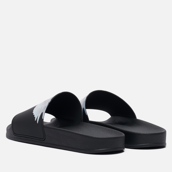 Мужские сланцы Marcelo Burlon Wings Slider Black/White