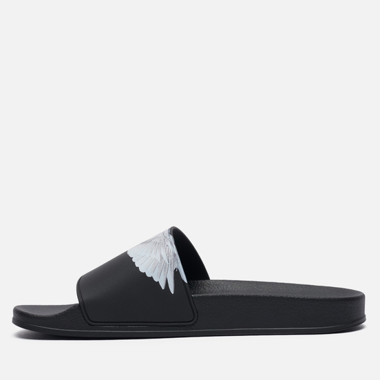 Мужские сланцы Marcelo Burlon Wings Slider Black/White