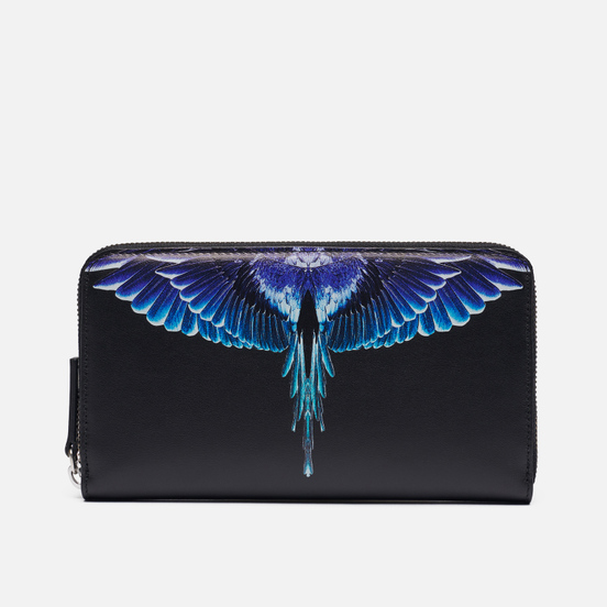 Кошелек Marcelo Burlon Wings Continental Black/Turquoise