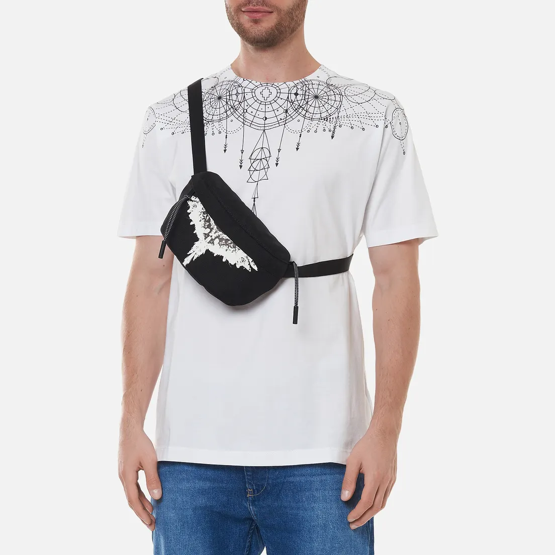 Marcelo Burlon Сумка на пояс Tempera Wings Basic Fannypack
