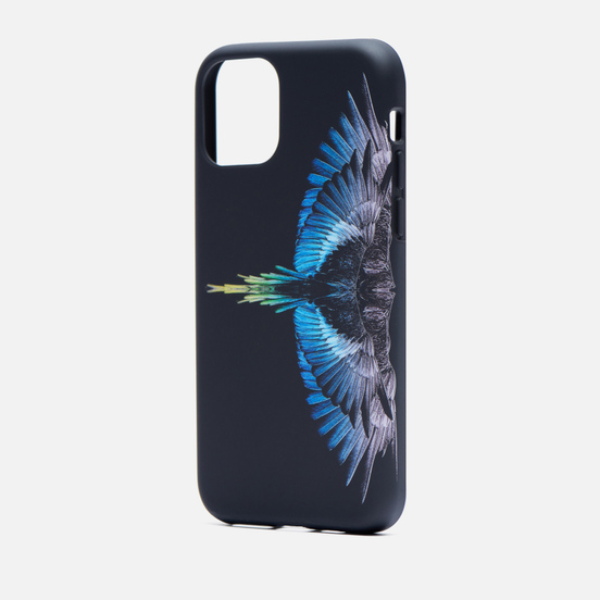 Чехол Marcelo Burlon Wings iPhone 11 Pro Black/Light Blue