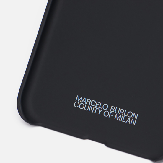 Чехол Marcelo Burlon All Over Faces iPhone 11 Pro Max Black/Rainbow