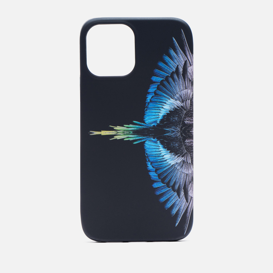 Чехол Marcelo Burlon Wings iPhone 12/12 Pro Black/Light Blue