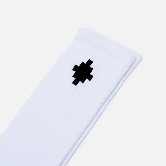 Носки Marcelo Burlon Cross Sideway Midhigh White/Black