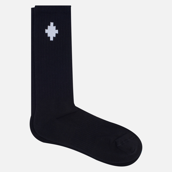 Носки Marcelo Burlon Cross Sideway Midhigh Black/White