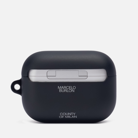 Чехол Marcelo Burlon Wings AirPods Pro Black/Blue Neon