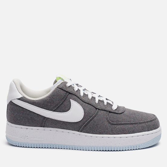 Мужские кроссовки Nike Air Force 1 07 Recycled Canvas Iron Grey/White/Barely Volt