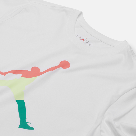 Мужской лонгслив Jordan Sport DNA Crew White/Hot Punch/Barely Volt