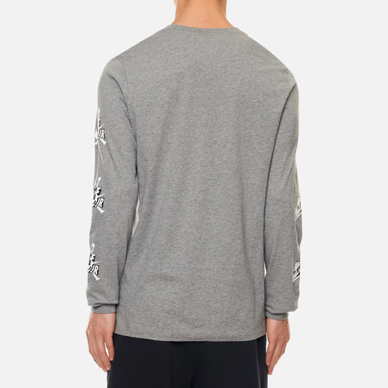 Мужской лонгслив Jordan Jumpman Classics Crew Carbon Heather/White/Black