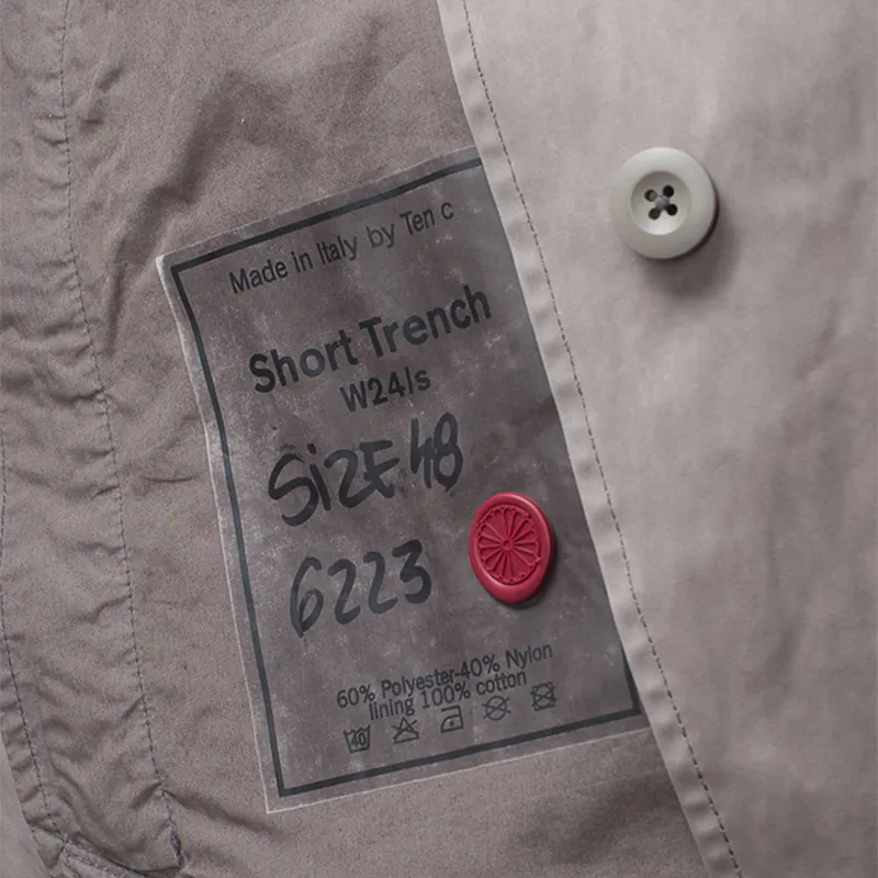 Ten C Мужское пальто Short Trench