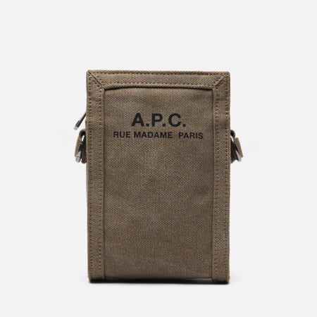Сумка A.P.C. Recuperation Neck Pouch, цвет оливковый