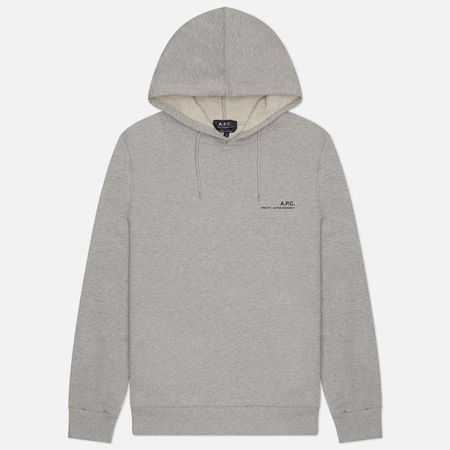 Мужская толстовка A.P.C. Item H Рoodie, цвет серый, размер M