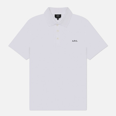 Мужское поло A.P.C. Standard GOTS, цвет белый, размер M