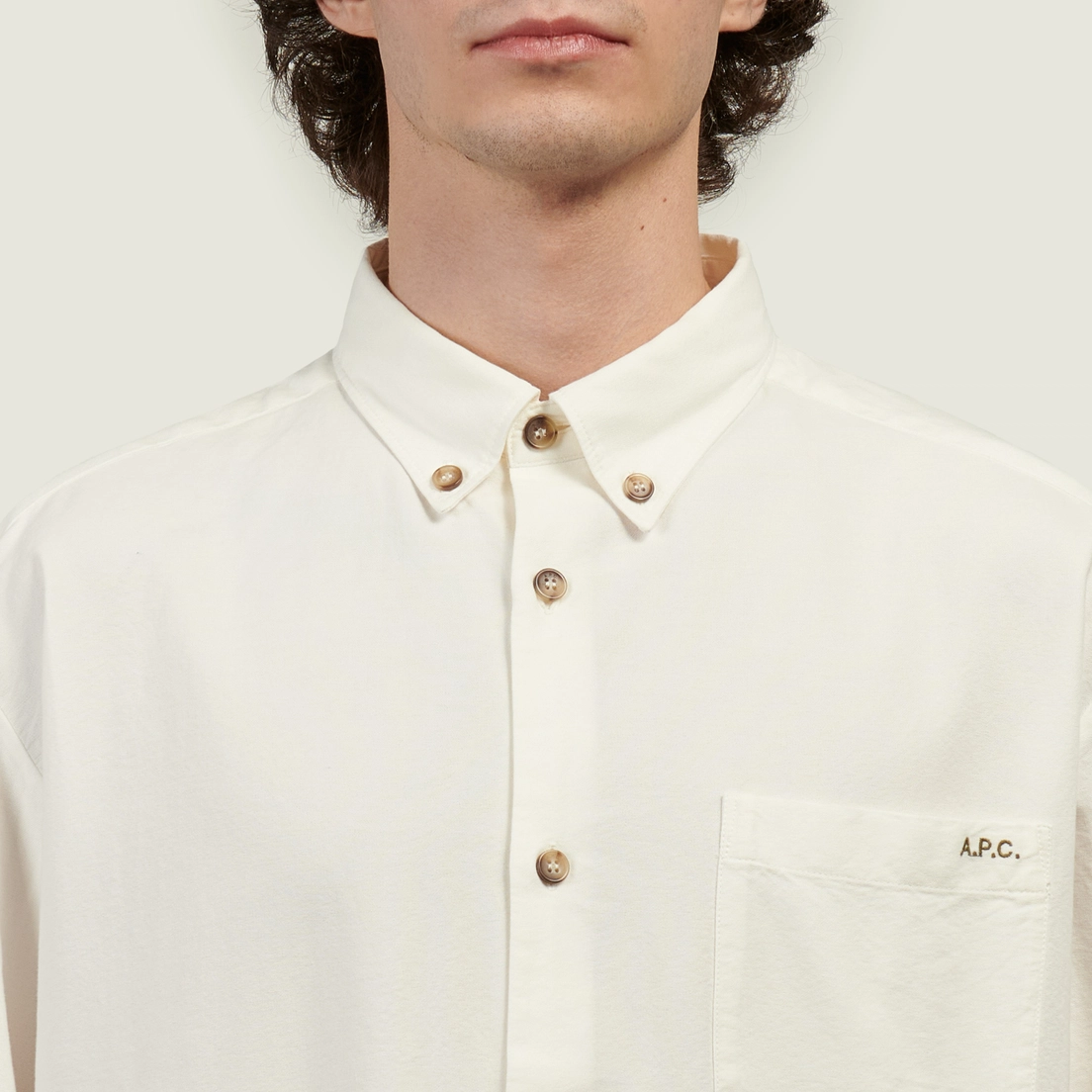 A.P.C. Мужская рубашка Mateo Logo