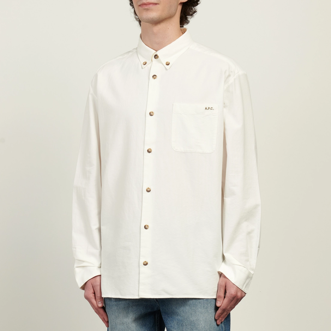 A.P.C. Мужская рубашка Mateo Logo