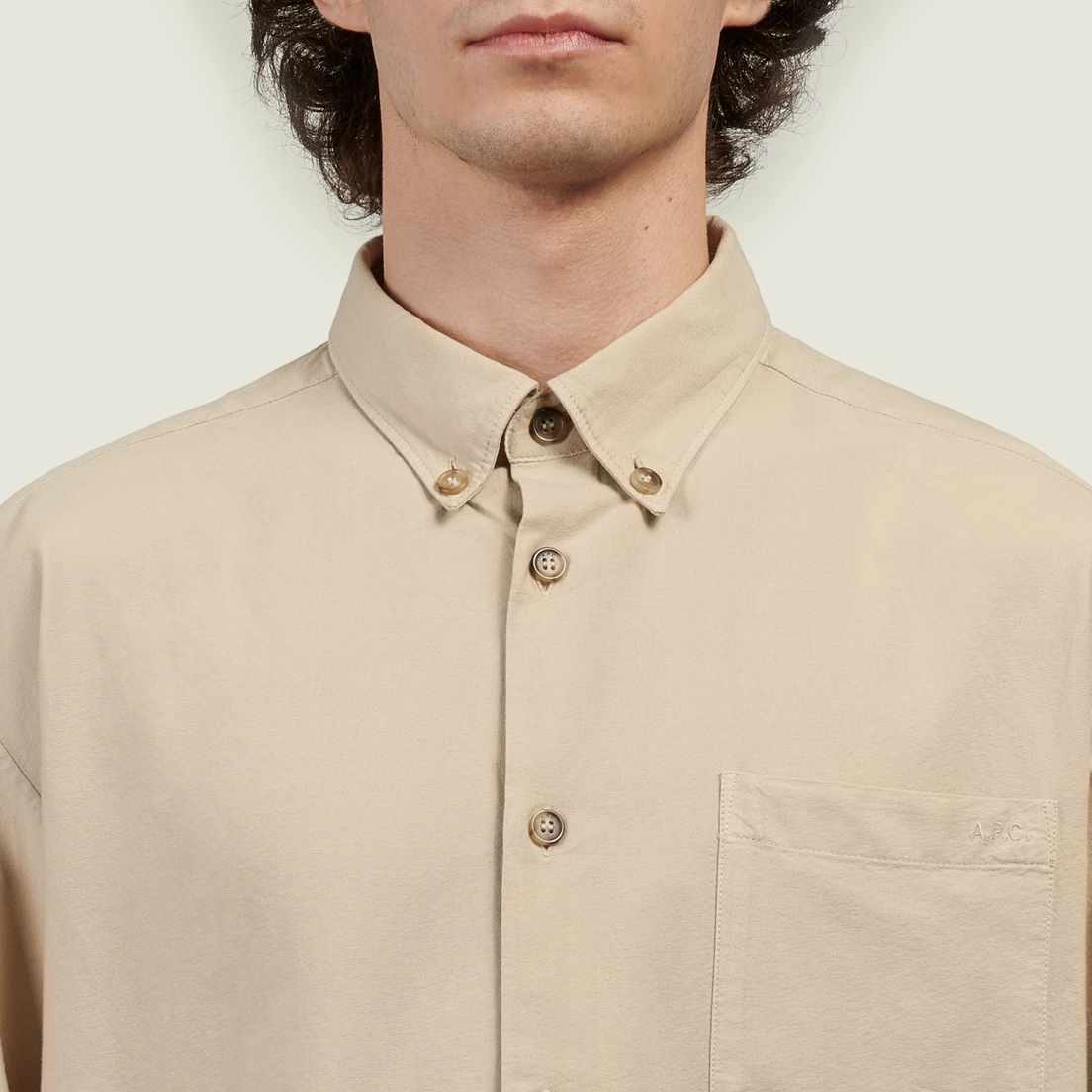 A.P.C. Мужская рубашка Mateo Logo