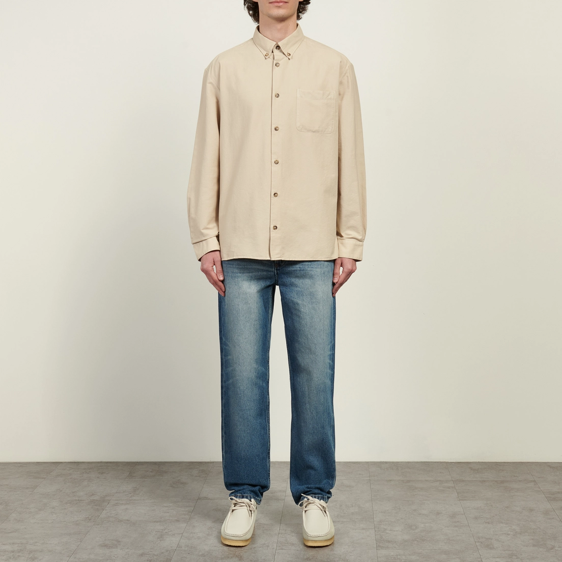 A.P.C. Мужская рубашка Mateo Logo