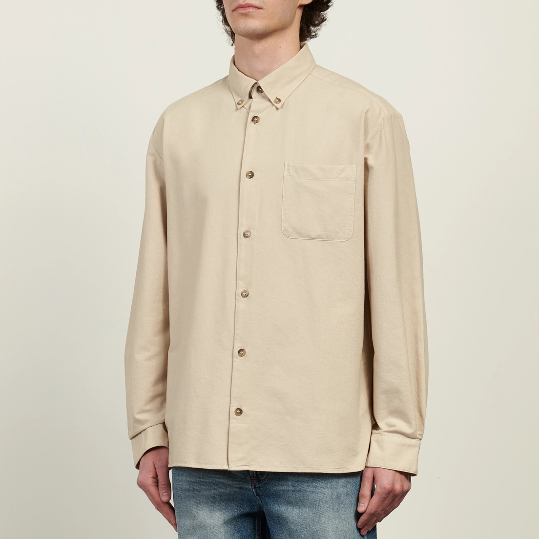 A.P.C. Мужская рубашка Mateo Logo