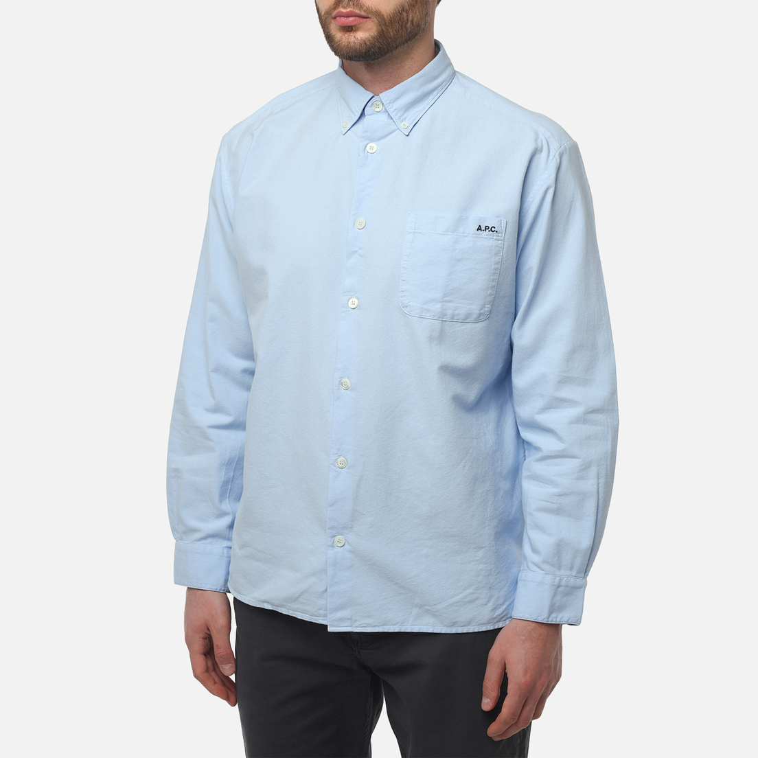 A.P.C. Мужская рубашка Mateo Logo