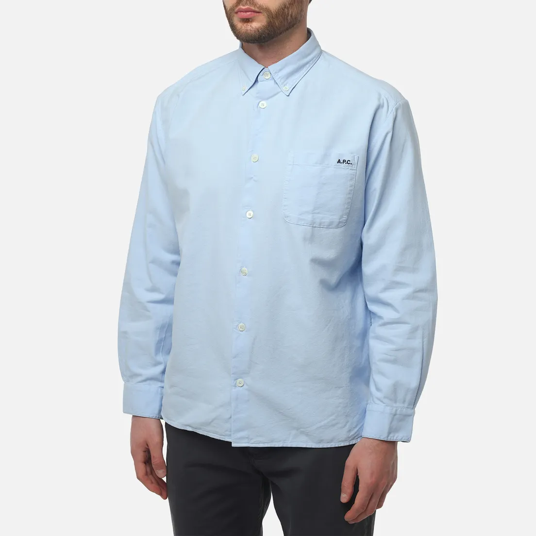 A.P.C. Мужская рубашка Mateo Logo