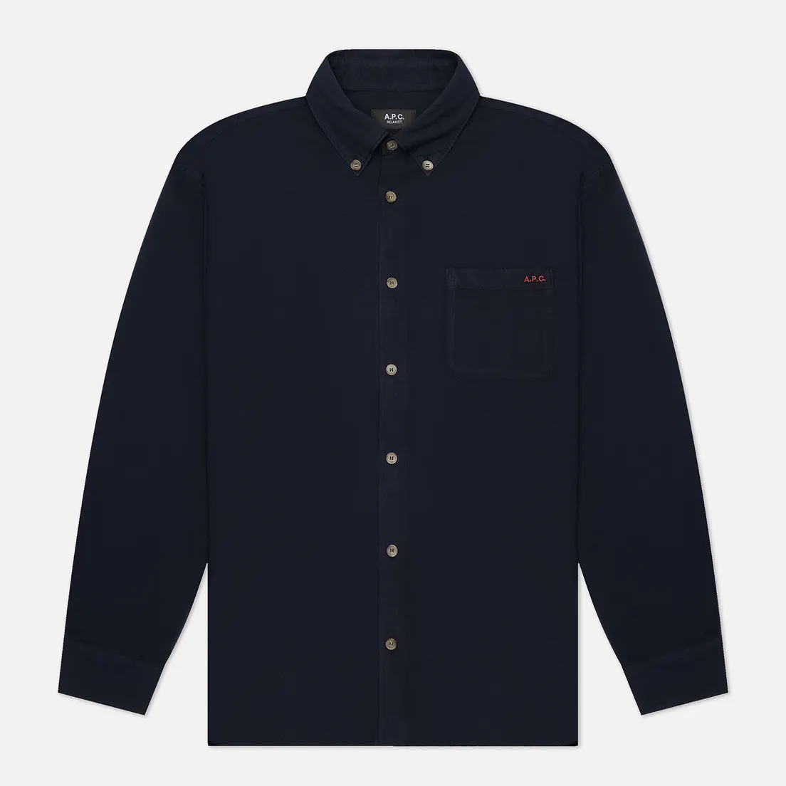 A.P.C. Мужская рубашка Mateo Logo