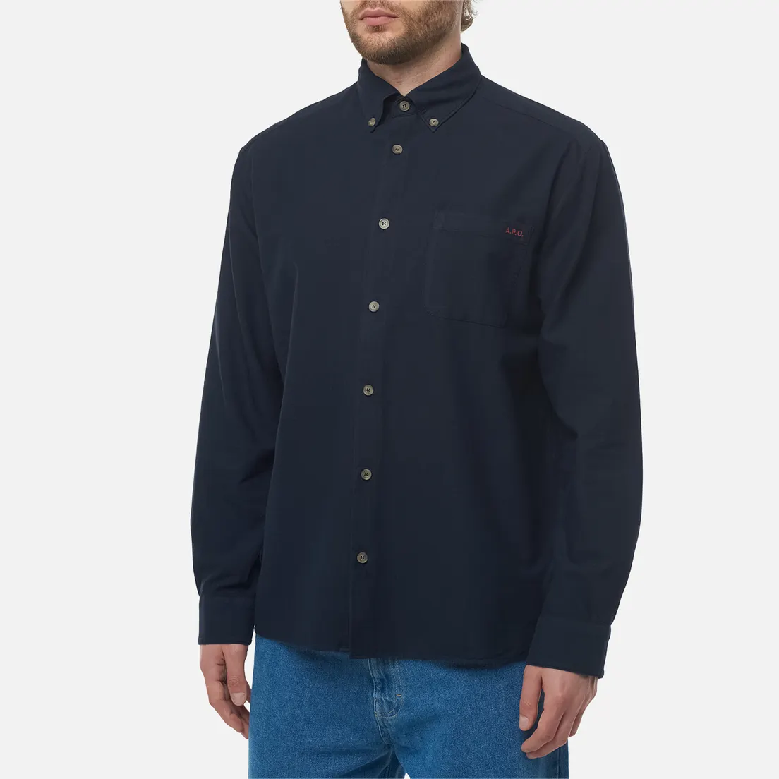 A.P.C. Мужская рубашка Mateo Logo