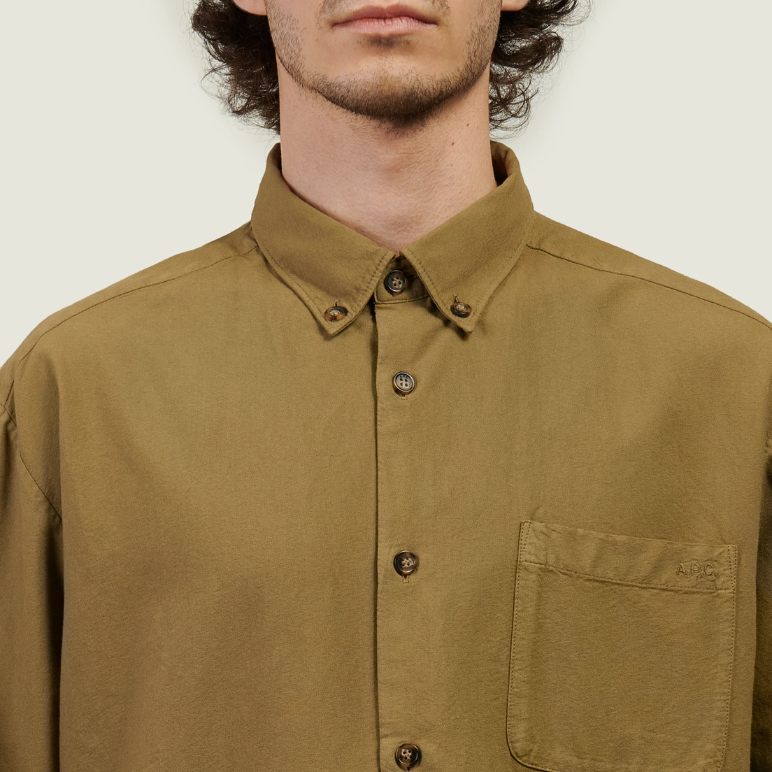 A.P.C. Мужская рубашка Mateo Logo