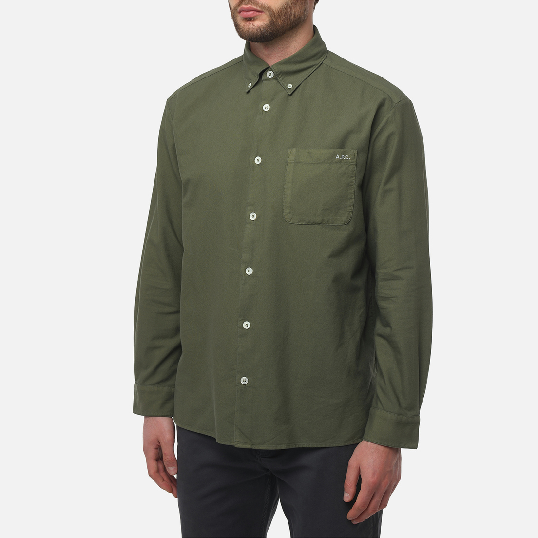 A.P.C. Мужская рубашка Mateo Logo