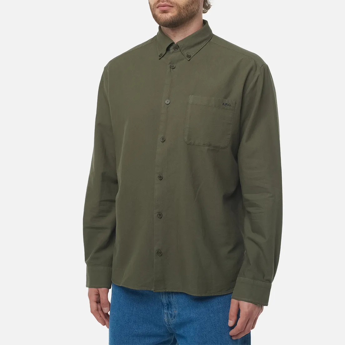 A.P.C. Мужская рубашка Mateo Logo