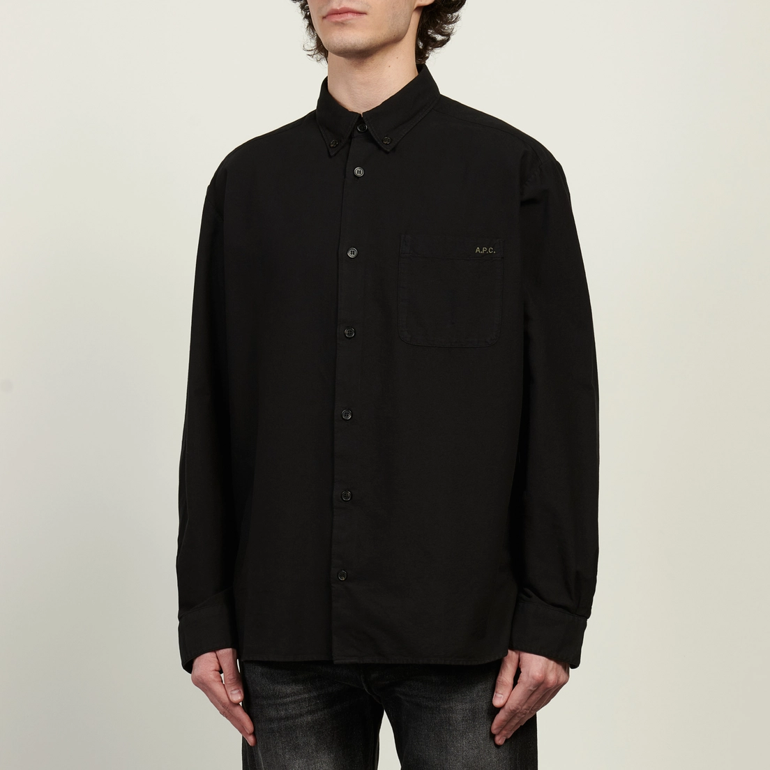 A.P.C. Мужская рубашка Mateo Logo