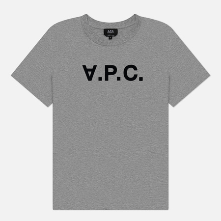 Мужская футболка A.P.C. Standard Grand V.P.C. GOTS, цвет серый, размер XXL