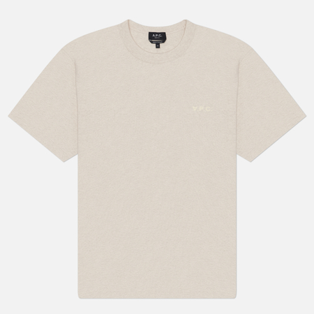 Мужская футболка A.P.C. Boxy Petit V.P.C., цвет бежевый, размер XXL