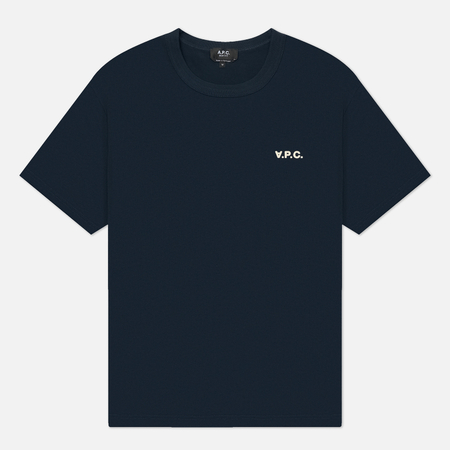 Мужская футболка A.P.C. Boxy Petit V.P.C., цвет синий, размер M