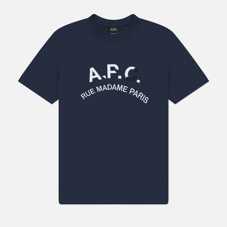 Мужская футболка A.P.C. A.P.C. Vintage GOTS, цвет синий, размер M