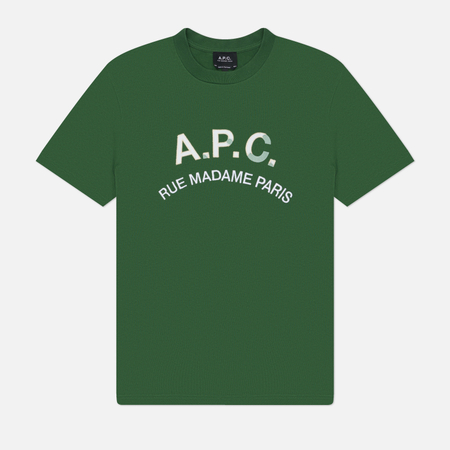 Мужская футболка A.P.C. A.P.C. Vintage GOTS, цвет зелёный, размер M