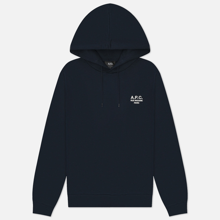 Мужская толстовка A.P.C. Standard Rue Madame Hoodie GOTS, цвет синий