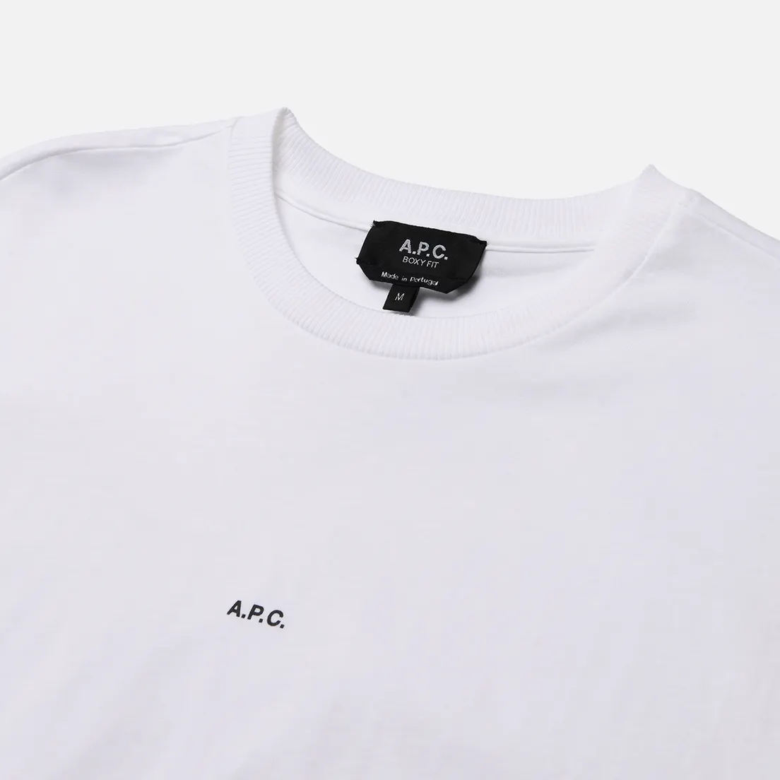 A.P.C. Мужская футболка Boxy Micro Logo GOTS