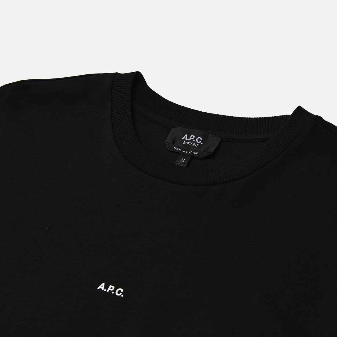 A.P.C. Мужская футболка Boxy Micro Logo GOTS