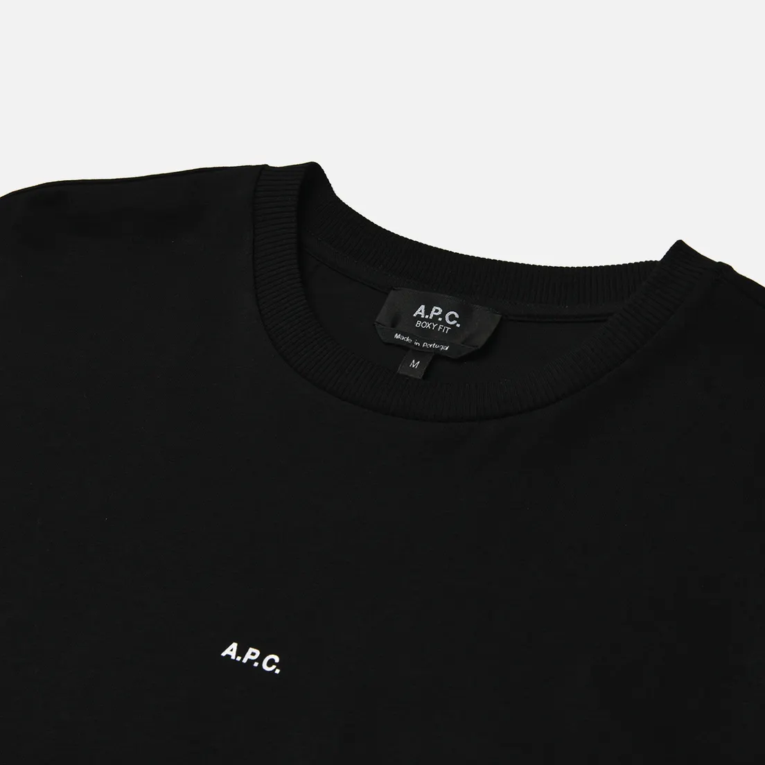 A.P.C. Мужская футболка Boxy Micro Logo GOTS