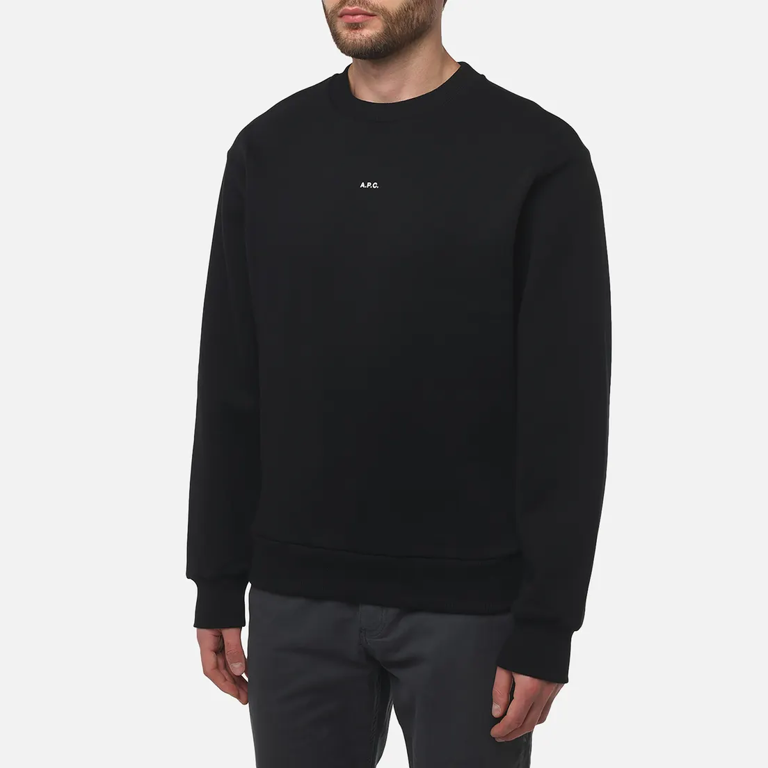 A.P.C. Мужская толстовка Boxy Micro Logo GOTS
