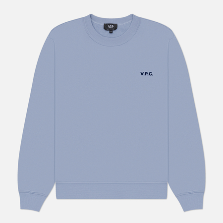 Мужская толстовка A.P.C. Boxy Petit V.P.C., цвет голубой, размер M