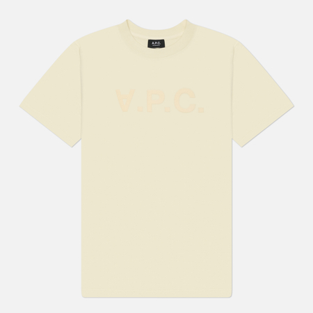 Мужская футболка A.P.C. Standard Grand V.P.C. GOTS, цвет жёлтый, размер M