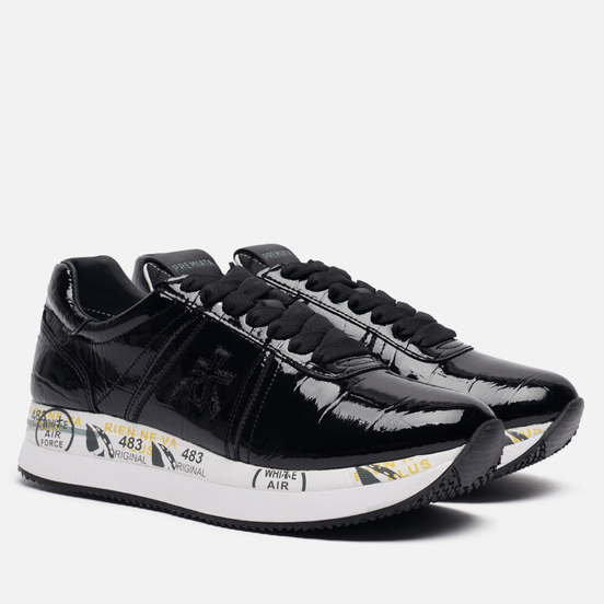 Женские кроссовки Premiata Conny 4817 Black/White