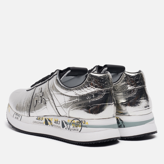 Женские кроссовки Premiata Conny 4818 Silver/White
