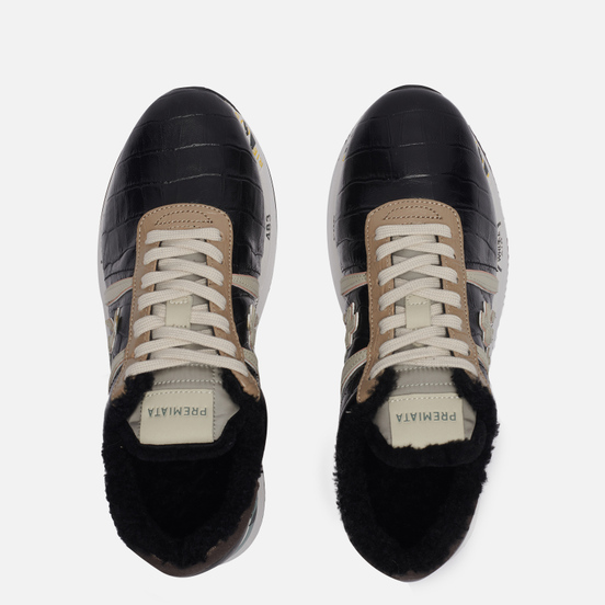 Женские кроссовки Premiata Conny 5516 Black/Grey