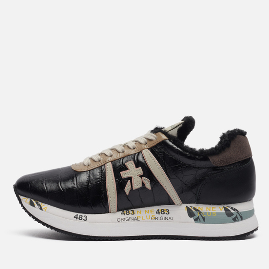 Женские кроссовки Premiata Conny 5516 Black/Grey