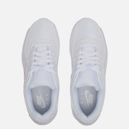 Женские кроссовки Nike Air Max 90 White/White/White/Wolf Grey
