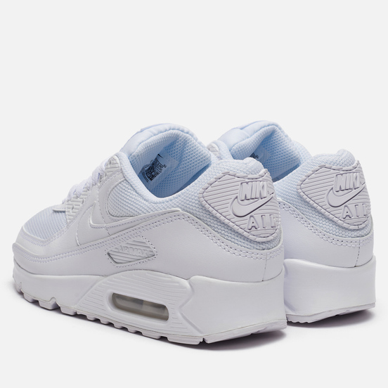 Женские кроссовки Nike Air Max 90 White/White/White/Wolf Grey